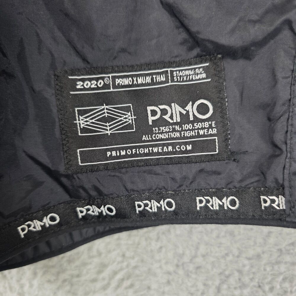 Primo Fight Wear "Black Panther II" Super Nylon Muay Thai Shorts Black Size S - Picture 3 of 11
